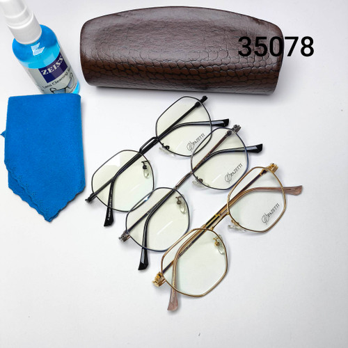 عینک طبی اسپرت uv400 فلزی چند ضلعی پازتی Pazetti مدل 35078