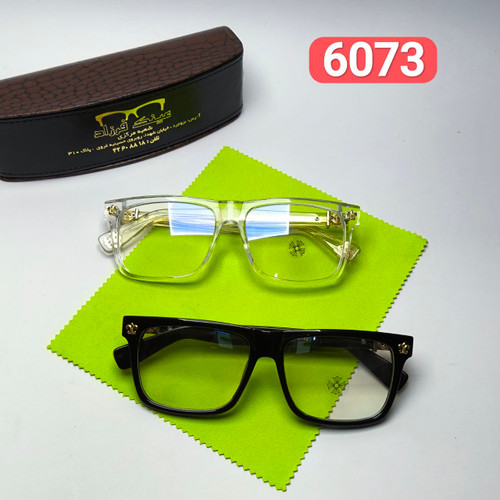 عینک طبی کروم هارتز Chrome hearts مدل 6073 دسته سیم