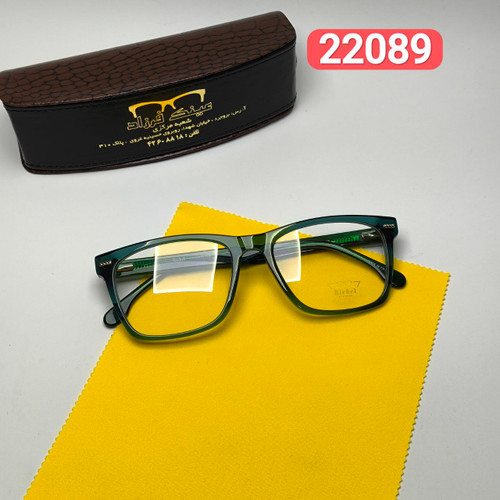 عینک طبی ریچل Richel مدل 22089 اورجینال دسته سیم کائوچو اسیتیت به همراه پک لوازم جانبی