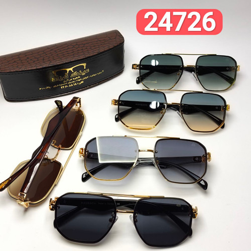 عینک آفتابی مردانه میباخ Maybach مدل 2472601 فلزی + پک هدیه لوازم جانبی