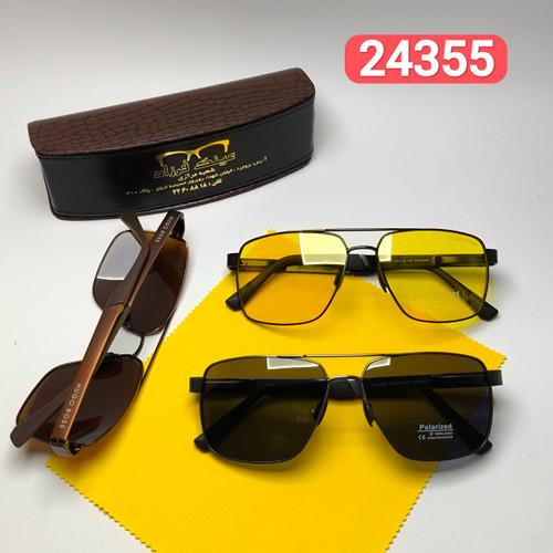 عینک آفتابی مردانه باس Hugo boss مدل 2435501 پلاریزه آلمینیوم + پک هدیه لوازم جانبی