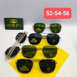عینک آفتابی AO آمریکن اپتیکال American Optical مدل 52 عدسی شیشه سایز کوچیک