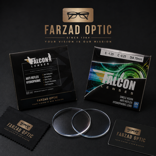 عدسی عینک فشرده 1.67 فالکون FALCON | آنتیرفلکس و هایدروفوبیک